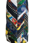 Dolce & Gabbana Elegant Geometric Print High-Waist Skirt