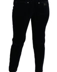Dolce & Gabbana Chic Mid Waist Skinny Corduroy Jeans