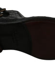 Dolce & Gabbana Elegant Derby Brogue Boots in Exotic Leather
