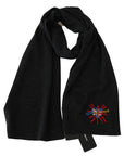 Dolce & Gabbana Chic Woolen Embroidered Men's Scarf