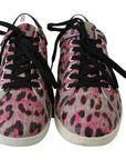 Dolce & Gabbana Multicolor Crocodile Leather Sneakers