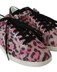 Dolce & Gabbana Multicolor Crocodile Leather Sneakers