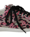 Dolce & Gabbana Multicolor Crocodile Leather Sneakers