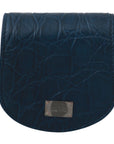 Dolce & Gabbana Sleek Blue Caimano Condom Case Wallet