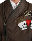 Dolce & Gabbana Sequined Double-Breasted Bomber Jacket