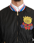 Dolce & Gabbana Elegant Multicolor Motive Bomber Jacket