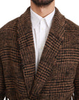 Dolce & Gabbana Elegant Brown Alpaca Blend Belted Cape Jacket