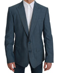 Dolce & Gabbana Elegant Light Blue Slim Fit Blazer