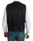 Dolce & Gabbana Elegant Gray Wool Blend Dress Vest
