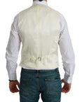 Dolce & Gabbana Elegant Cream Wool Dress Vest