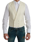 Dolce & Gabbana Elegant Cream Wool Dress Vest
