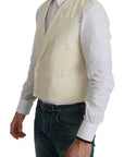 Dolce & Gabbana Elegant Cream Wool Dress Vest