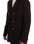 Dolce & Gabbana Elegant Bordeaux Taormina Cashmere Blazer