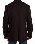 Dolce & Gabbana Elegant Bordeaux Taormina Cashmere Blazer