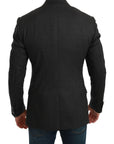 Dolce & Gabbana Elegant Gray Slim Fit Formal Blazer