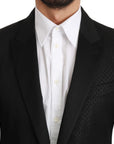 Dolce & Gabbana Slim Fit Martini Black Blazer Jacket