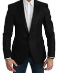 Dolce & Gabbana Slim Fit Martini Black Blazer Jacket