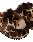 Dolce & Gabbana Elegant Giraffe Pattern Slides for Sophisticated Comfort