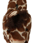 Dolce & Gabbana Elegant Giraffe Pattern Slides for Sophisticated Comfort