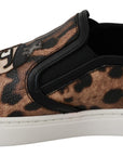 Dolce & Gabbana Chic Leopard Print Loafers for Elegant Comfort