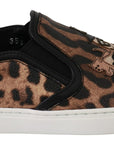 Dolce & Gabbana Chic Leopard Print Loafers for Elegant Comfort