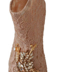 Dolce & Gabbana Elegant Lace Stilettos with Crystal Accents
