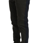 Dolce & Gabbana Elegant Slim Fit Striped Casual Pants