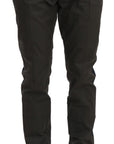 Dolce & Gabbana Elegant Slim Fit Striped Casual Pants