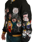 Dolce & Gabbana Multicolor Motive Bomber Style Jacket