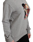 Dolce & Gabbana Elegant Multicolor Embroidered Crew-neck Sweater