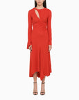 Victoria Beckham Victoria Beckham cut out detail red dress