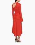 Victoria Beckham Victoria Beckham cut out detail red dress