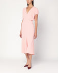 Victoria Beckham Victoria Beckham Pink satin midi dress