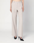 Victoria Beckham Victoria Beckham Pumice-coloured trousers in wool blend