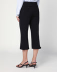 Victoria Beckham Victoria Beckham Cropped black trousers in wool blend