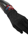 Dolce & Gabbana Gray Virgin Wool Unisex Gloves