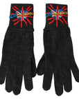 Dolce & Gabbana Gray Virgin Wool Unisex Gloves