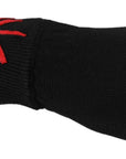 Dolce & Gabbana Elegant Black Virgin Wool Unisex Gloves