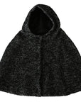 Dolce & Gabbana Elegant Gray Wool Hooded Scarf by Iconic Italian Label