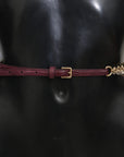 Dolce & Gabbana Crystal Studded Waist Belt in Purple