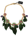 Dolce & Gabbana Elegant Floral Sicily Charm Necklace