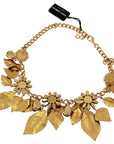 Dolce & Gabbana Elegant Floral Sicily Charm Necklace