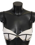 Just Cavalli Elegant White Push-Up Bra With Logo Details