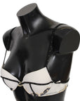 Just Cavalli Elegant White Push-Up Bra With Logo Details