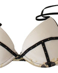 Just Cavalli Elegant White Push-Up Bra With Logo Details