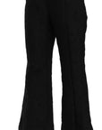 Dolce & Gabbana Chic High Waist Flared Cropped Pants