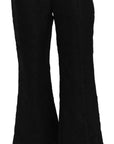 Dolce & Gabbana Chic High Waist Flared Cropped Pants