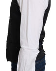 Dolce & Gabbana Elegant Blue Silk-Blend Formal Vest