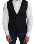 Dolce & Gabbana Elegant Silk Formal Gray Vest