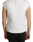 Dolce & Gabbana Elegant White Cotton Blend Blouse